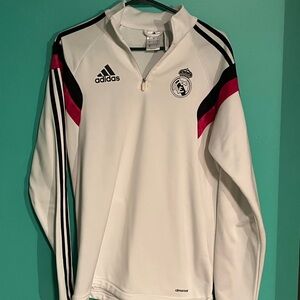 Real Madrid 1/4 zip pullover. 2014/15 season. Adult SMALL